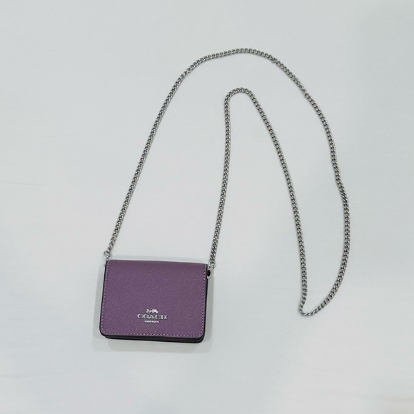 Coach Metallic Purple Mini-wallet Bag - Picture 3 of 10